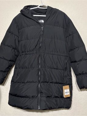 The North Face Black Puffer Jacket with Front Zip